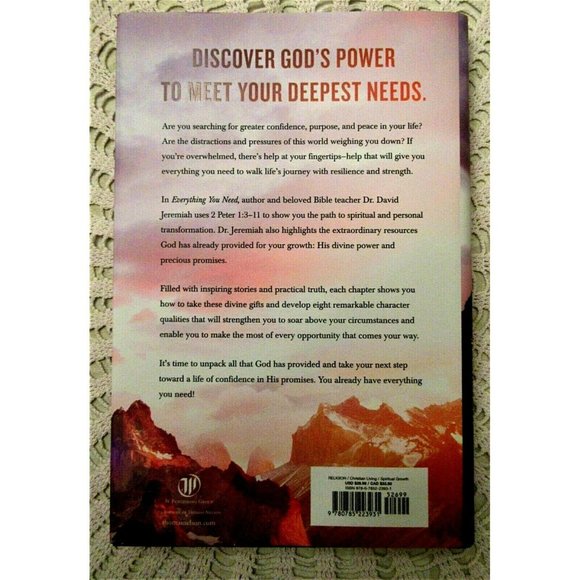 David Jeremiah  EVERYTHING YOU NEED Book 8 Steps To A Life Of Confidence… - Picture 3 of 5